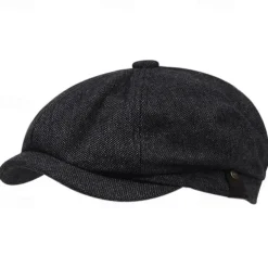 Retro Vintage Roaring 20s 1920s Beret Hat Normal The Great Gatsby Gangster Fancy Dress Men's Women's New Year Masquerade New Year Eve Bachelorette Party Festival Adults' Hat All Seasons