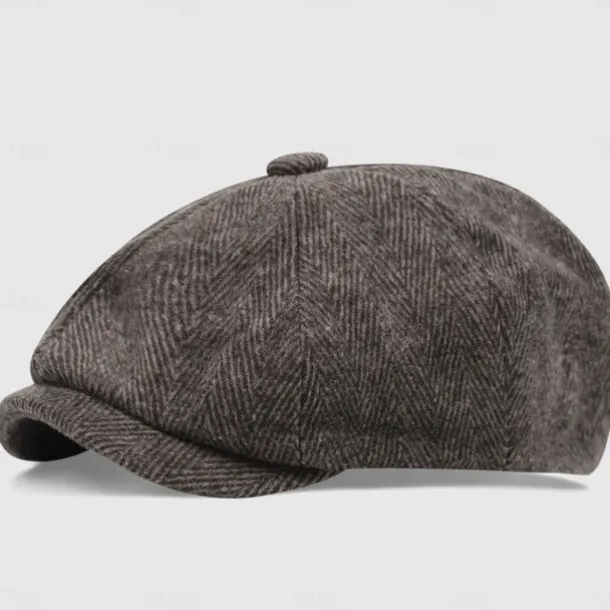 Retro Vintage Roaring 20s 1920s Beret Hat Normal The Great Gatsby Gangster Fancy Dress Men's Women's New Year Masquerade New Year Eve Bachelorette Party Festival Adults' Hat All Seasons