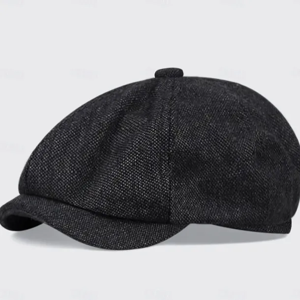 Retro Vintage Roaring 20s 1920s Beret Hat Normal The Great Gatsby Gangster Fancy Dress Men's Women's New Year Masquerade New Year Eve Bachelorette Party Festival Adults' Hat All Seasons