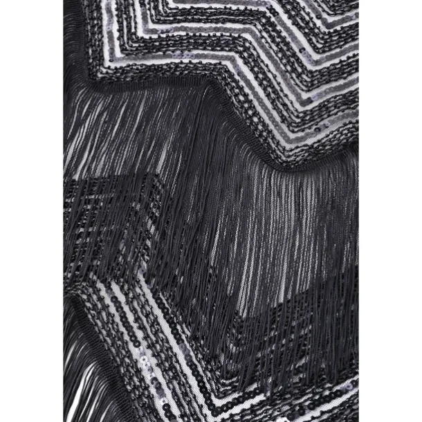 Retro Vintage Roaring 20s 1920s Scarf Wrap Shawls The Great Gatsby Flapper Girl Sequins Tassel Fringe Fancy Dress Women's Carnival Wedding Evening Party Masquerade Adults' Shawl