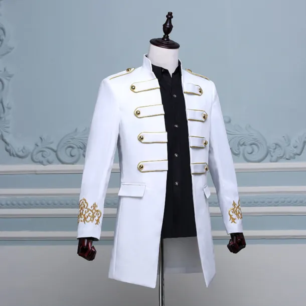 Retro Vintage Rococo Medieval Coat Masquerade Circus Jacket Prince Aristocrat Fancy Dress Men's Carnival of Venice Adults Coat