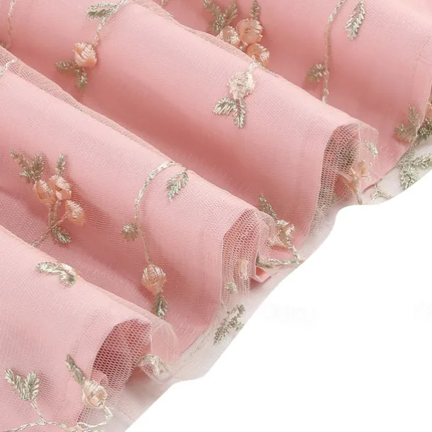 Retro Vintage 1950s Cocktail Dress Dress Flare Dress Embroidered Grid / Plaid Flower / Floral Fancy Dress Women's Masquerade Event / Party Bachelorette Party Festival Adults' Dress Homecoming Dresses