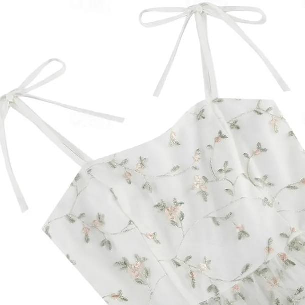 Retro Vintage 1950s Cocktail Dress Dress Flare Dress Embroidered Grid / Plaid Flower / Floral Fancy Dress Women's Masquerade Event / Party Bachelorette Party Festival Adults' Dress Homecoming Dresses