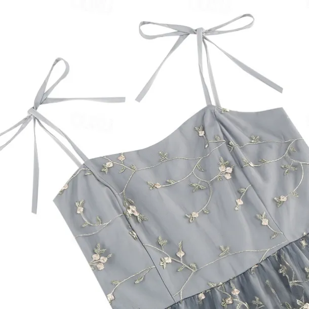 Retro Vintage 1950s Cocktail Dress Dress Flare Dress Embroidered Grid / Plaid Flower / Floral Fancy Dress Women's Masquerade Event / Party Bachelorette Party Festival Adults' Dress Homecoming Dresses