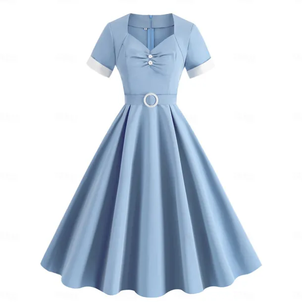 Retro Vintage 1950s Cocktail Dress Dress Party Costume A Line Dress Fancy Dress Women's Masquerade Event / Party Bachelorette Party Adults' Dress Homecoming Dresses