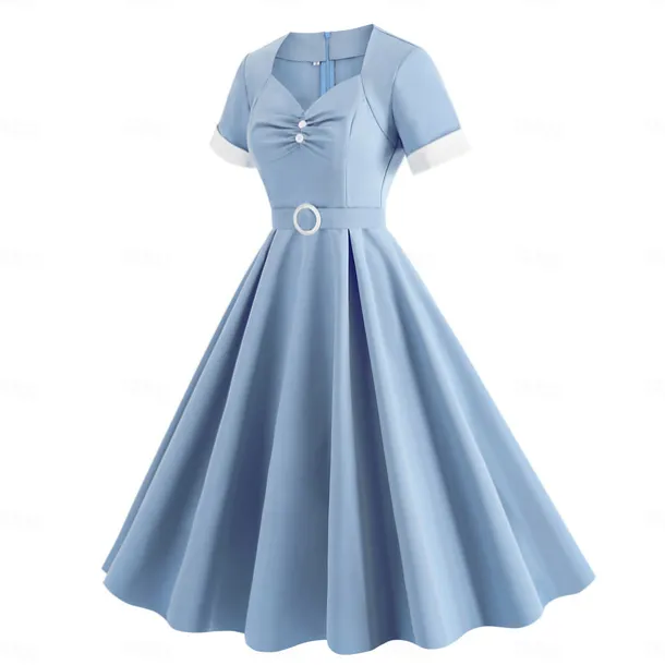 Retro Vintage 1950s Cocktail Dress Dress Party Costume A Line Dress Fancy Dress Women's Masquerade Event / Party Bachelorette Party Adults' Dress Homecoming Dresses