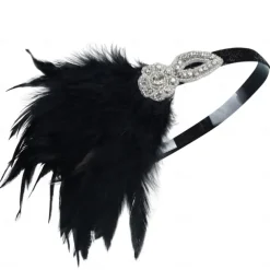 Retro Vintage 1920s Headpiece Masquerade Flapper Headband The Great Gatsby Charleston Feather Fancy Dress Women's Halloween Carnival Masquerade Cocktail Party Prom Wedding Party Teen Adults' Headwear