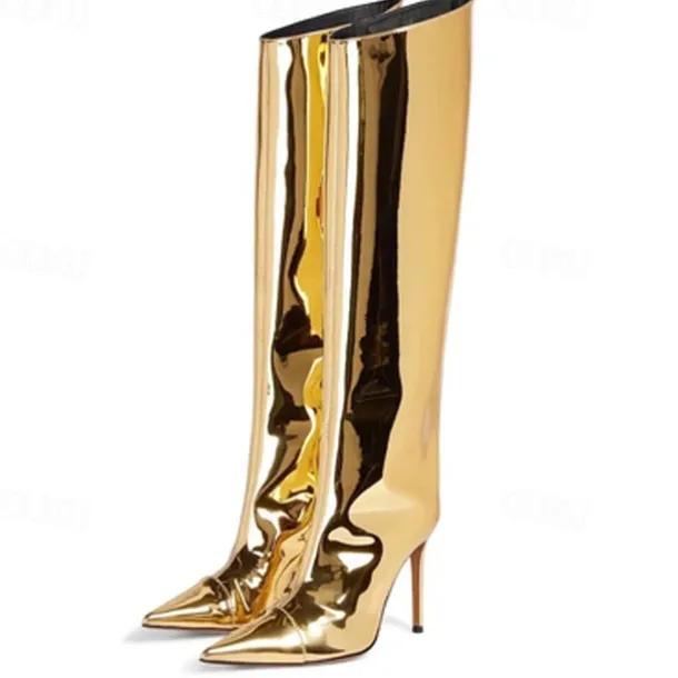 Retro Vintage 1980s Knee High Boots Disco Fancy Dress Women's Carnival Costume Halloween Carnival Performance Party Pride Parade Adults' Shoes All Seasons