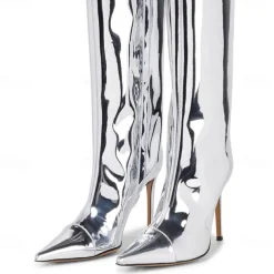 Retro Vintage 1980s Knee High Boots Disco Fancy Dress Women's Carnival Costume Halloween Carnival Performance Party Pride Parade Adults' Shoes All Seasons