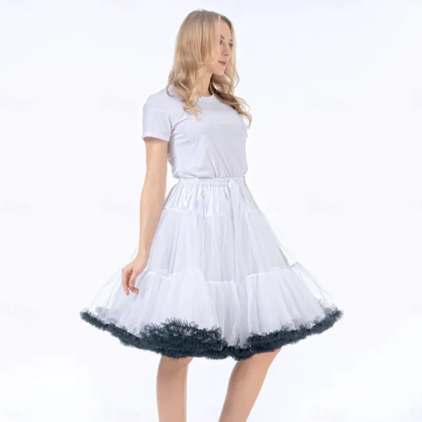 Retro Vintage 1950s Petticoat Hoop Skirt Tutu Under Skirt Princess Fancy Dress Women's Halloween Carnival Masquerade Party / Evening Bachelorette Party Adults Skirts