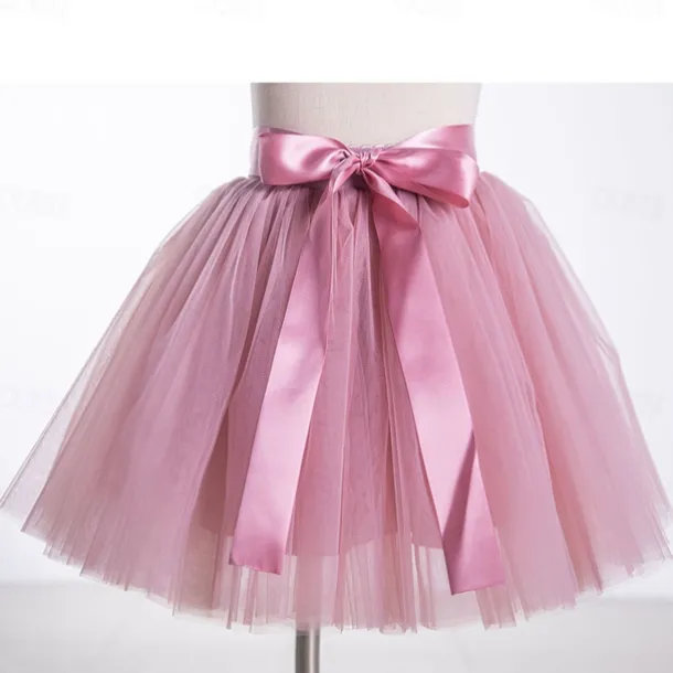 Retro Vintage 1950s Petticoat Hoop Skirt Tutu Under Skirt A-Line Fancy Dress Girls' Masquerade Party Evening Wear Cocktail Party Tea Party Kid's Skirt