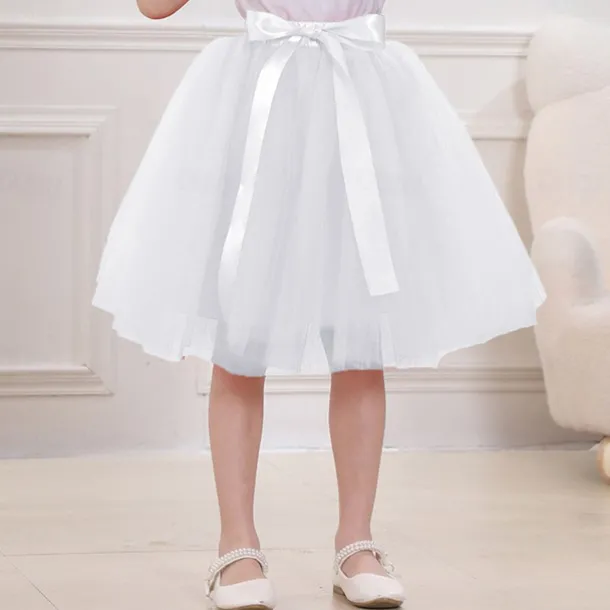 Retro Vintage 1950s Petticoat Hoop Skirt Tutu Under Skirt A-Line Fancy Dress Girls' Masquerade Party Evening Wear Cocktail Party Tea Party Kid's Skirt