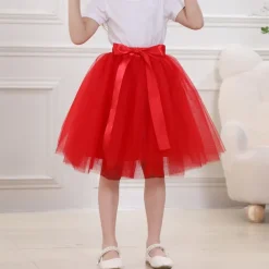 Retro Vintage 1950s Petticoat Hoop Skirt Tutu Under Skirt A-Line Fancy Dress Girls' Masquerade Party Evening Wear Cocktail Party Tea Party Kid's Skirt