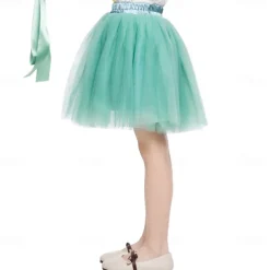 Retro Vintage 1950s Petticoat Hoop Skirt Tutu Under Skirt A-Line Fancy Dress Girls' Masquerade Party Evening Wear Cocktail Party Tea Party Kid's Skirt