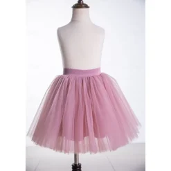 Retro Vintage 1950s Petticoat Hoop Skirt Tutu Under Skirt A-Line Fancy Dress Girls' Masquerade Party Evening Wear Cocktail Party Tea Party Kid's Skirt