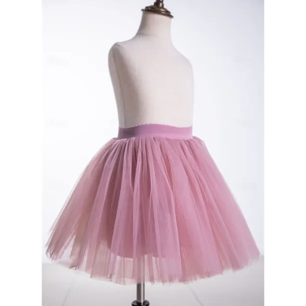 Retro Vintage 1950s Petticoat Hoop Skirt Tutu Under Skirt A-Line Fancy Dress Girls' Masquerade Party Evening Wear Cocktail Party Tea Party Kid's Skirt