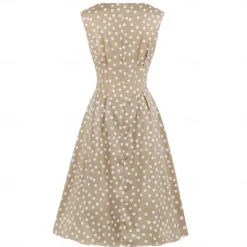 Retro Vintage 1950s Rockabilly Dress Swing Dress Polka Dot Fancy Dress Women's Carnival Masquerade Daily Wear Bachelorette Party Adults' Dress Homecoming Dresses