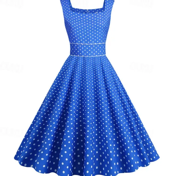 Retro Vintage 1950s Rockabilly Dress Swing Dress Polka Dot Fancy Dress Women's Carnival Masquerade Daily Wear Bachelorette Party Adults' Dress Homecoming Dresses
