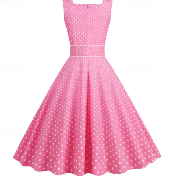 Retro Vintage 1950s Rockabilly Dress Swing Dress Polka Dot Fancy Dress Women's Carnival Masquerade Daily Wear Bachelorette Party Adults' Dress Homecoming Dresses