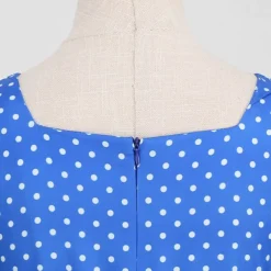 Retro Vintage 1950s Rockabilly Dress Swing Dress Polka Dot Fancy Dress Women's Carnival Masquerade Daily Wear Bachelorette Party Adults' Dress Homecoming Dresses