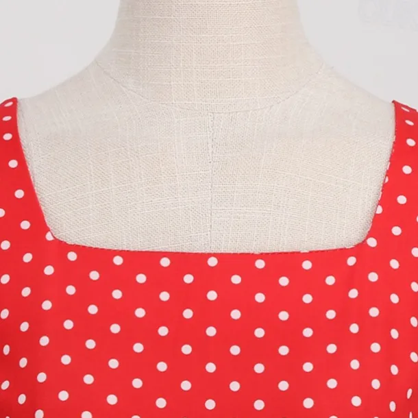 Retro Vintage 1950s Rockabilly Dress Swing Dress Polka Dot Fancy Dress Women's Carnival Masquerade Daily Wear Bachelorette Party Adults' Dress Homecoming Dresses