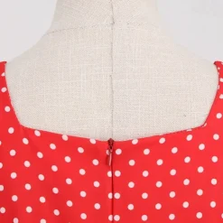 Retro Vintage 1950s Rockabilly Dress Swing Dress Polka Dot Fancy Dress Women's Carnival Masquerade Daily Wear Bachelorette Party Adults' Dress Homecoming Dresses