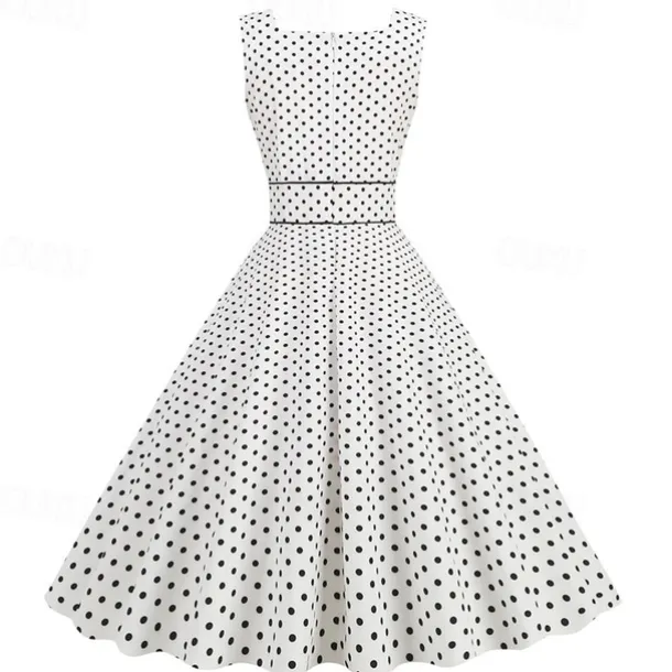 Retro Vintage 1950s Rockabilly Dress Swing Dress Polka Dot Fancy Dress Women's Carnival Masquerade Daily Wear Bachelorette Party Adults' Dress Homecoming Dresses