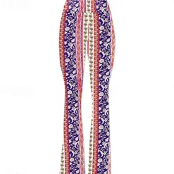 Retro Vintage 1960s 1970s Trousers Bell Bottom Pants Flared Trousers Hippie Fancy Dress Women's Daily Wear Pride Parade Pride Month Adults' Pants