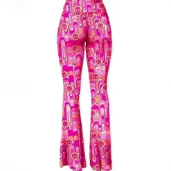 Retro Vintage 1960s 1970s Trousers Bell Bottom Pants Flared Trousers Hippie Fancy Dress Women's Daily Wear Pride Parade Pride Month Adults' Pants