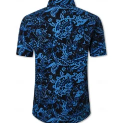 Retro Vintage 1970s Shirt Aloha Shirt Hippie Paisley Fancy Dress Men's Vacation Party Pride Parade Adults' Shirt