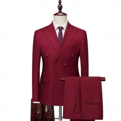 Retro Vintage 1920s Suits & Blazers Gentleman Fancy Dress Men's Masquerade Party / Evening Bachelorette Party Adults' Coat Pants