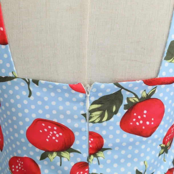 Retro Vintage 1950s Vacation Dress Swing Dress Flare Dress Strawberry Fancy Dress Women's Masquerade Casual Daily Bachelorette Party Adults' Dress Homecoming Dresses