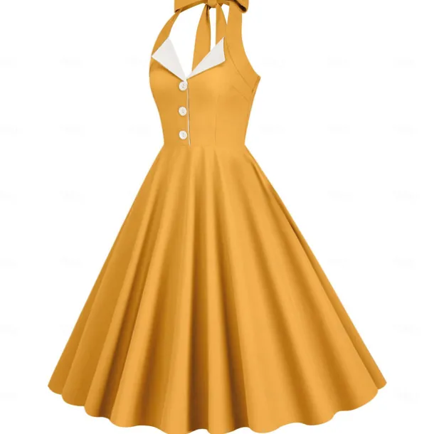 Retro Vintage 1950s Vacation Dress Dress Flare Dress Fancy Dress Women's Carnival Masquerade Daily Wear Date Bachelorette Party Adults' Dress Homecoming Dresses