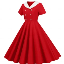 Retro Vintage 1950s Vintage Dress Swing Dress Flare Dress Fancy Dress Women's Carnival Masquerade Casual Daily Bachelorette Party Adults' Dress Homecoming Dresses