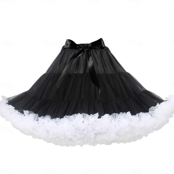 Retro Vintage Sweet Lolita 1950s Short / Mini Petticoat Hoop Skirt Tutu Under Skirt Princess Fancy Dress Women's Carnival Masquerade Performance Party Tea Party Adults' Skirts