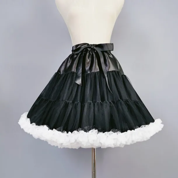 Retro Vintage Sweet Lolita 1950s Short / Mini Petticoat Hoop Skirt Tutu Under Skirt Princess Fancy Dress Women's Carnival Masquerade Performance Party Tea Party Adults' Skirts