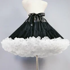 Retro Vintage Sweet Lolita 1950s Short / Mini Petticoat Hoop Skirt Tutu Under Skirt Princess Fancy Dress Women's Carnival Masquerade Performance Party Tea Party Adults' Skirts