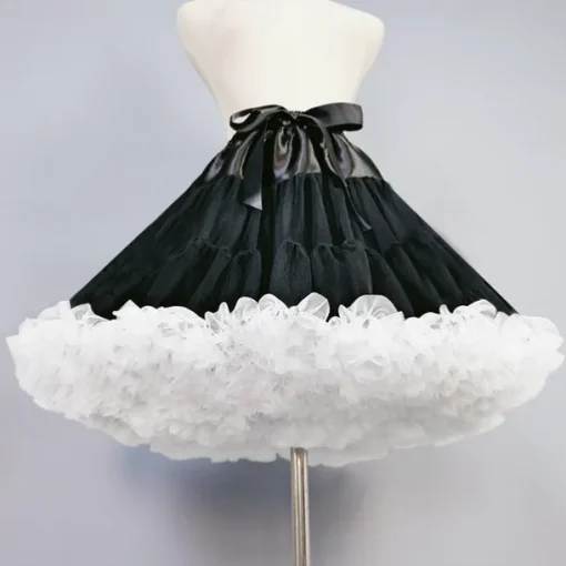 Retro Vintage Sweet Lolita 1950s Short / Mini Petticoat Hoop Skirt Tutu Under Skirt Princess Fancy Dress Women's Carnival Masquerade Performance Party Tea Party Adults' Skirts