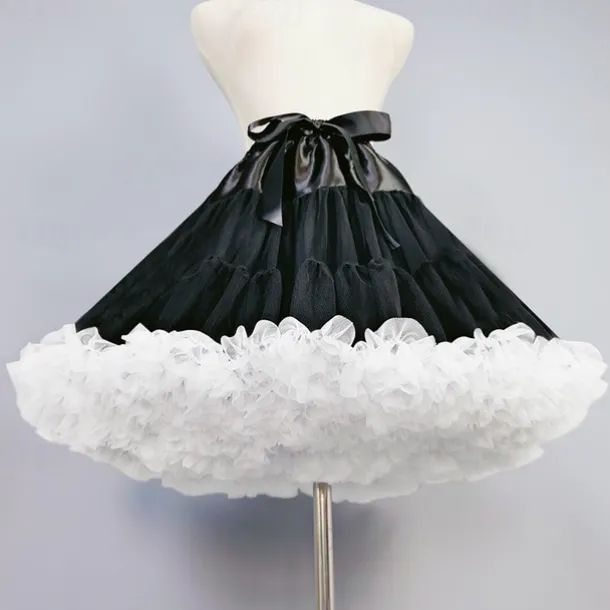 Retro Vintage Sweet Lolita 1950s Short / Mini Petticoat Hoop Skirt Tutu Under Skirt Princess Fancy Dress Women's Carnival Masquerade Performance Party Tea Party Adults' Skirts