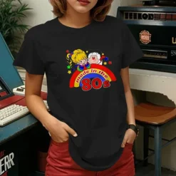 Retro Vintage T-shirt Basic Tee 80s For Women's Adults' Hot Stamping Party Casual Daily Cotton Blend