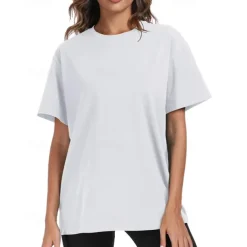 Retro Vintage T-shirt Basic Tee 80s For Women's Adults' Hot Stamping Party Casual Daily Cotton Blend