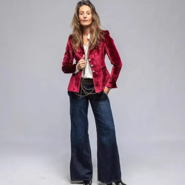 Retro Vintage Western 1980s Coat Jacket Velvet Blazer Slim Fit Fancy Dress Men's Masquerade Casual Pride Parade Pride Month Adults' Coat Fall