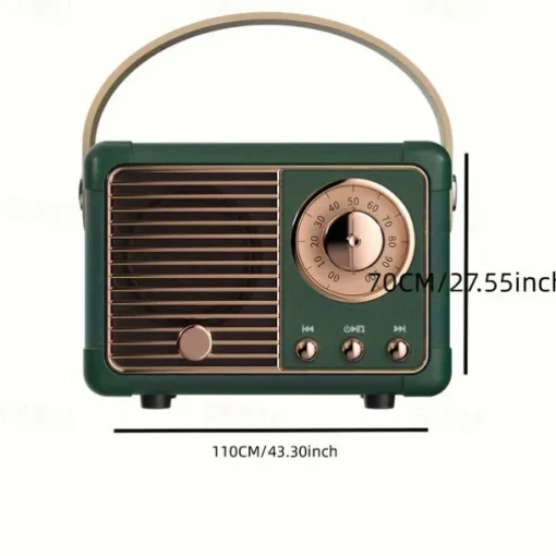 Retro-Style Mini Portable Wireless Speakers - The Perfect Creative Gift for Music Lovers