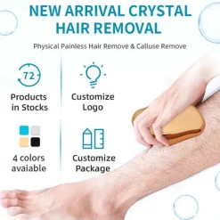 Reusable Crystal Hair Eraser Physical Hair Removal Painless Safe Epilator Reusable Body Beauty Depilation Tool Glass Hair Removal