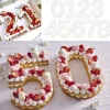 Reusable Molds For Cakes Number Design PET Baking Cake Decorating Tool Wedding Birthday Baking Pastry Confectionery Accessories