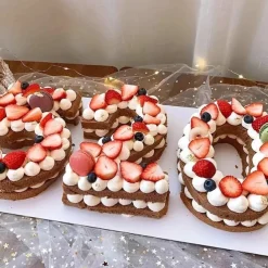 Reusable Molds For Cakes Number Design PET Baking Cake Decorating Tool Wedding Birthday Baking Pastry Confectionery Accessories