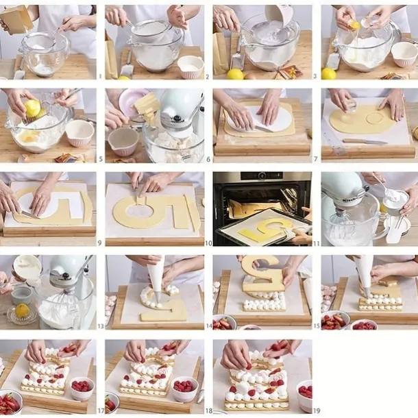 Reusable Molds For Cakes Number Design PET Baking Cake Decorating Tool Wedding Birthday Baking Pastry Confectionery Accessories