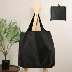 Reusable Nylon Tote Bag – Lightweight Foldable Shopping Bag with Large Capacity for Women, Men, Grocery, Travel & Daily Use