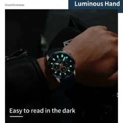 REWARD Men Quartz Watch Fashion Casual Wristwatch Luminous Calendar Chronograph Waterproof Silicone Gel Watch