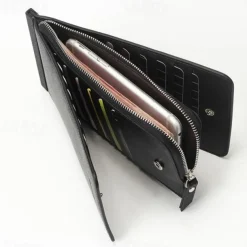 RFID Blocking Bifold Multi Card Case Wallet with Zipper Pocket Men/women Card Holder Wallet